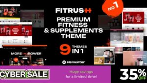 Fitrush v1.3.3 Fitness and Health Supplements WordPress Theme