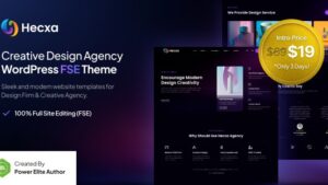 Hecxa v1.0.0 Creative Design Agency FSE WordPress Theme