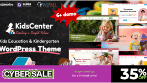 KidsCenter v1.3 Kindergarten and Kid Care Education WordPress Theme