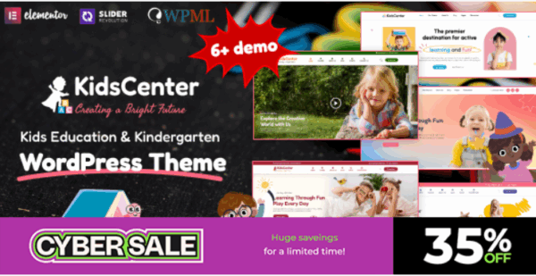 KidsCenter v1.3 Kindergarten and Kid Care Education WordPress Theme