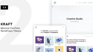 Kraft v2.5.3 Minimal Portfolio WordPress Theme