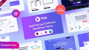 Quip v1.0.0 Saas Startup & Software WordPress Theme