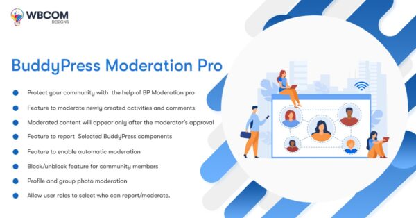 Wbcom Designs - BuddyPress Moderation Pro v3.7.1 [Activated]