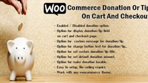 WooCommerce Donation Or Tip On Cart And Checkout v3.5