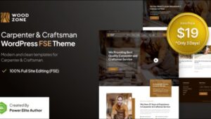 Woodzone (v1.0.2) Carpenter & Craftsman FSE WordPress Theme