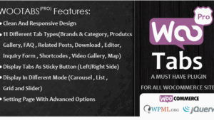 Woocommerce Tabs Pro: Extra Tabs for Product Page v.4.2 Download