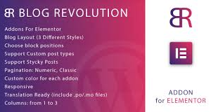 Blog Revolution for Elementor WordPress Plugin v1.0