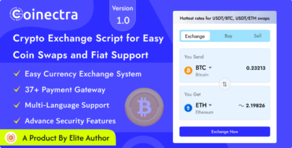 Coinectra v1.2 - Buy, Sell and Crypto Currency Exchange Script [Activated]