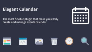 Elegant Calendar v1.1.0 WordPress Events Calendar Plugin