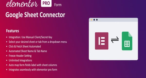 Google Sheet Connector For Elementor Forms v1.0.0