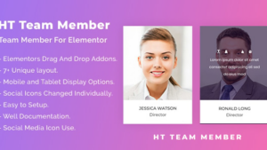 HT Team Member For Elementor v1.0.5