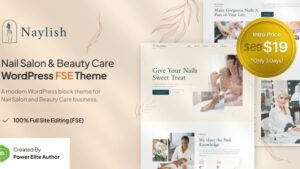 Naylish (v1.0.2) Nail Salon & Beauty Care FSE WordPress Theme