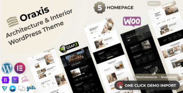 Oraxis v1.1.0 Architecture and Interior Design WordPress Theme