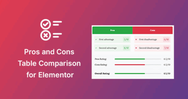 Pros & Cons Widget for Elementor v1.2.0