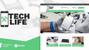 TechLife v17.0 Mobile, Tech & Electronics Repair Shop WordPress Theme