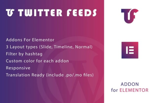 Twitter Feeds for Elementor WordPress Plugin v1.0
