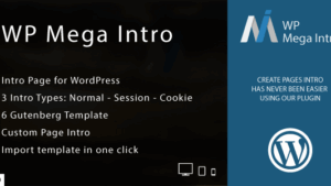 WP Mega Intro (v3.0) Amazing Intro Pages for WP