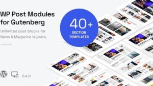 WP Post Modules for News & Magazine (Gutenberg) v0.4.0