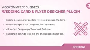 WooCommerce Business, Wedding Card & Flyer Designer Plugin v1.0.6