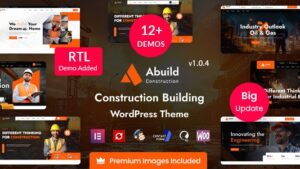 Abuild (v1.0.7) Construction WordPress Theme