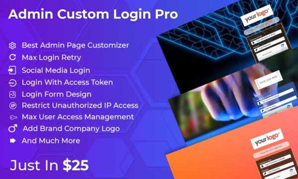 Admin Custom Login Pro v6.5 (By Weblizar)
