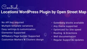 Control Locations v1.2.8 - WordPress Map Finder Plugin for Store Locator & Service Center
