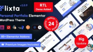 Flixta v1.0.9 Personal Portfolio WordPress Theme [Activated]
