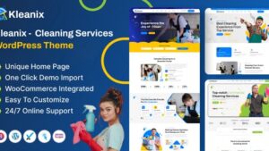Kleanix v1.0.0 Cleaning Service WordPress Theme