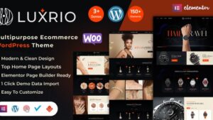 Luxrio (v1.0.0) eCommerce Jewellery WordPress Theme