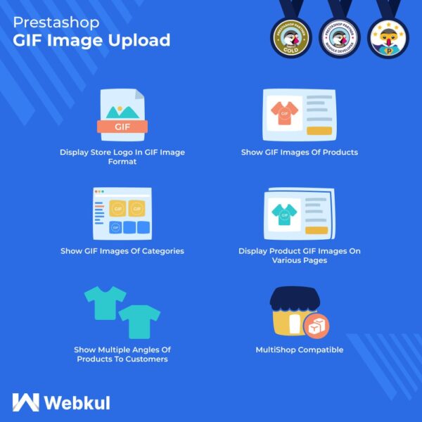 PrestaShop GIF Image - Add GIF Image for Products and Store Logo v4.1.3