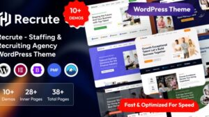 Recrute v1.0.0 - Staffing & Recruiting Agency WordPress Theme