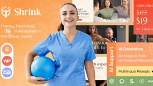 Shrink v1.0.0 Therapy, Psychology & Rehabilitation WordPress Theme