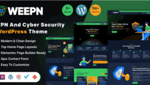 Weepn v1.0 VPN & Cloud Services WordPress Theme