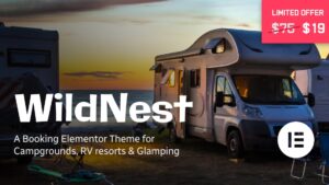 WildNest v1.1 Campgrounds & RV Parks Booking Theme