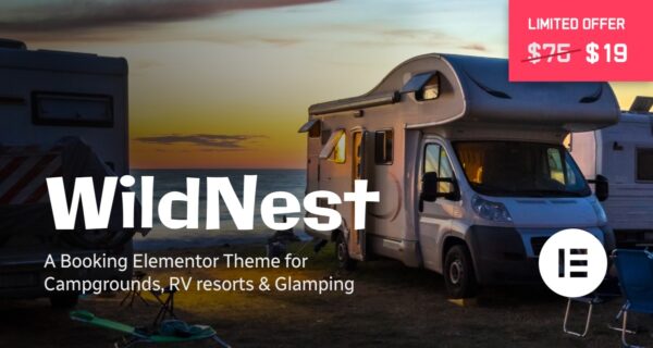 WildNest v1.1 Campgrounds & RV Parks Booking Theme