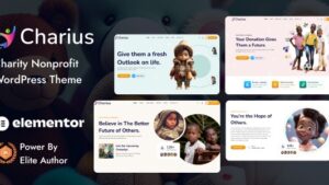 Charius v1.0 Nonprofit Charity WordPress Theme