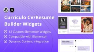 Curriculo v1.0 CV/Resume Builder Elementor Widgets