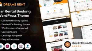 Dreams Rent v1.1.2 Car Rental Booking Management WordPress Theme