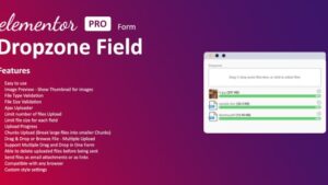 Dropzone Field For Elementor Form v1.0.0