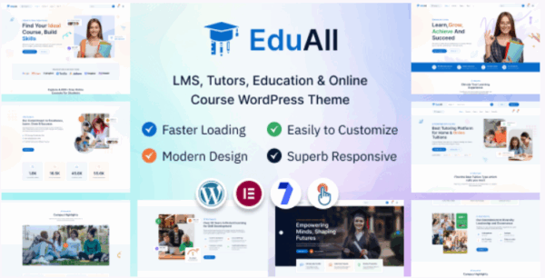 EduAll (v1.0.4) Education LMS Tutors & Course WordPress