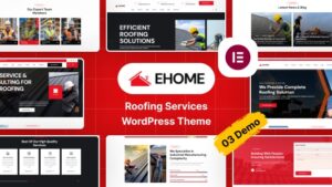 Ehome v1.0.0 Roofing Services WordPress Theme
