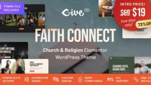 Faith Connect v1.0.1 Religion & Church WordPress Theme