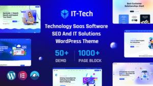 IT-Tech (v1.0.0) Technology, Saas Software SEO & IT Solutions WordPress Theme