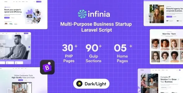 Infinia v1.0.5 Multipurpose Business Consulting Startup Laravel Script