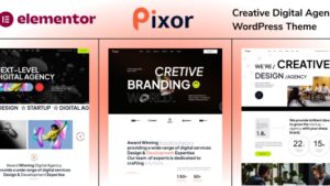 Pixor v1.0 Creative Digital Agency WordPress Theme