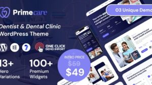 Primecare (v1.0.3) Dentist & Dental Clinic WordPress Theme