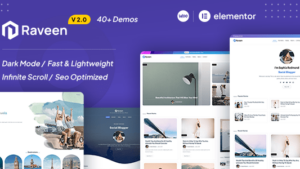 Raveen (v2.2) Personal Blog & Magazine WordPress Theme
