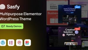 Sasfy v1.0.5 Multipurpose Elementor WordPress Theme [Activated]