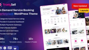 Truelysell (v1.1.9) On Demand Service Booking Marketplace WordPress Theme