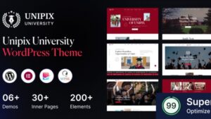 Unipix v1.0.9 - University Education WordPress Theme + RTL
